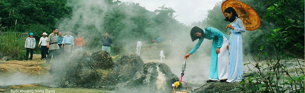 Suối Bang - Suối nước nóng Quảng Bình